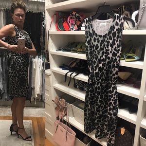 Calvin Klein animal print dress